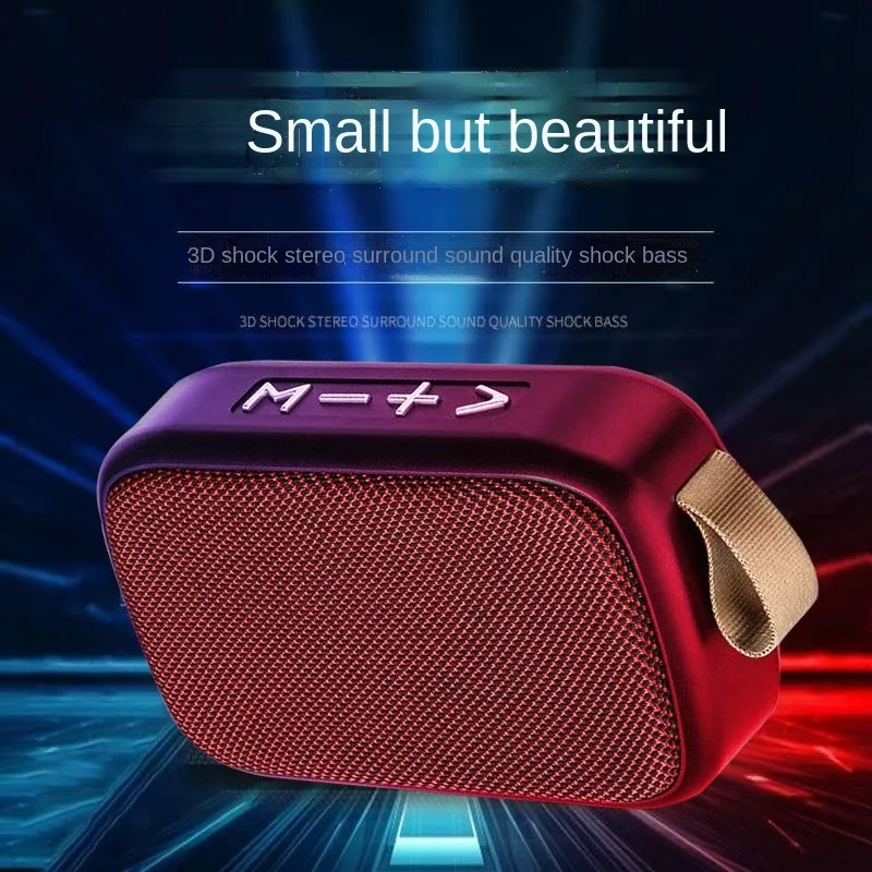 

G2 Fabric Bluetooth Speaker Outdoor portable wireless speaker with subwoofer card TF Bluetooth small speaker