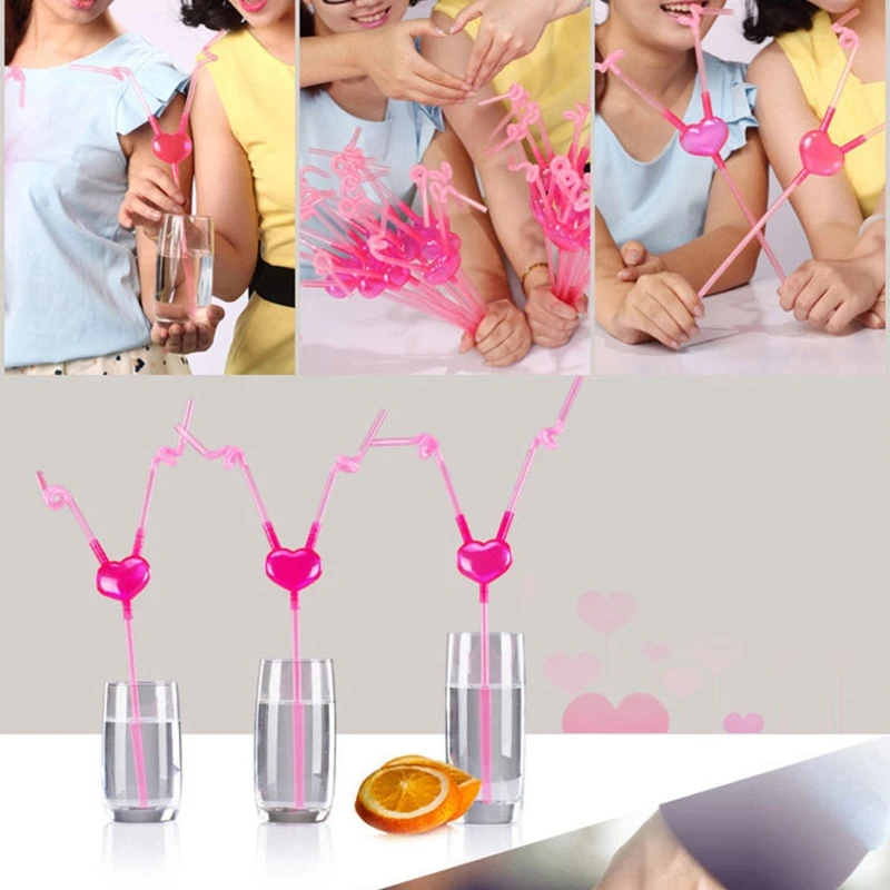 

Питьевые соломинки R2LD в форме сердца отлично подходят для любого типа товара, простота использования, чистое и долговечное использование