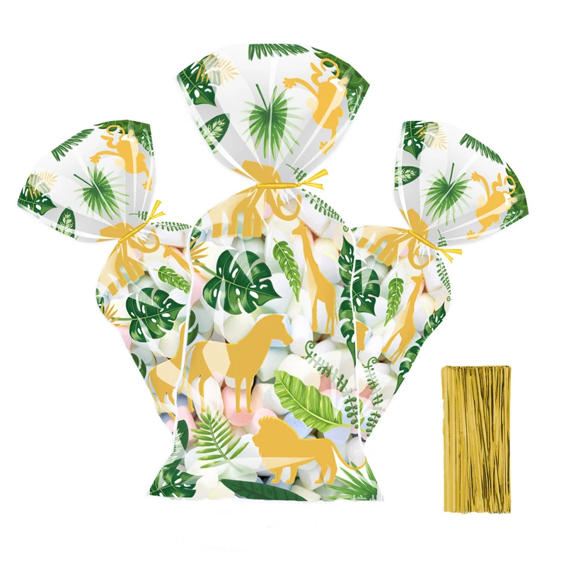 10 шт. пакеты с Гавайскими листьями для конфет |