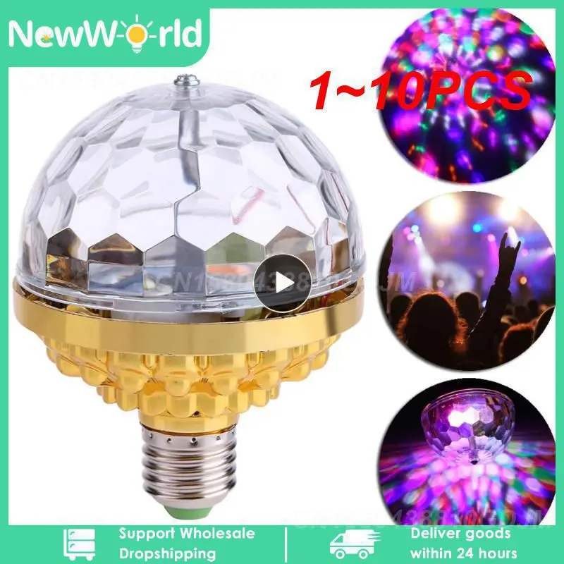 

Разноцветные Вращающиеся Шарики, 1 ~ 10 шт., фонарь для дискотеки, вращающийся шар с разъемом, разноцветные фонарики, 6 бусин, фонарики для семейной комнаты