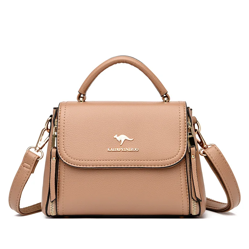 Vertical Square Women with Zipper Hasp Shoulder bag  Europe and America  crossbody bags for women  PU leather postman handbags