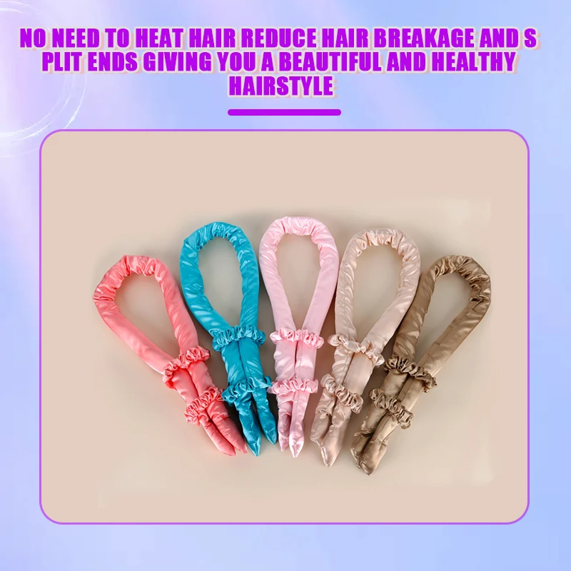 

Новая Плойка для завивки волос для ленивого сна, плойка без тепла, повязка на голову, устройство для завивки волшебных волнистых волос, гибк...