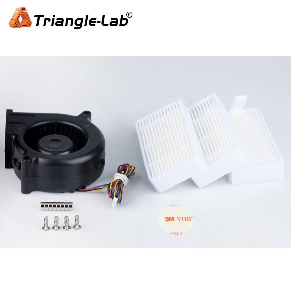 Фото Очиститель воздуха Trianglelab Bambulab P2S с вентилятором 7530 и 3-слойным фильтром. Очищает воздух. Установка без сверления. №4