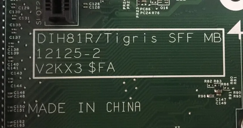 Материнская плата Dell 3020 SFF маленькая шасси DIH81R 1 2125-2 1M 0WMJ54 4yp6j