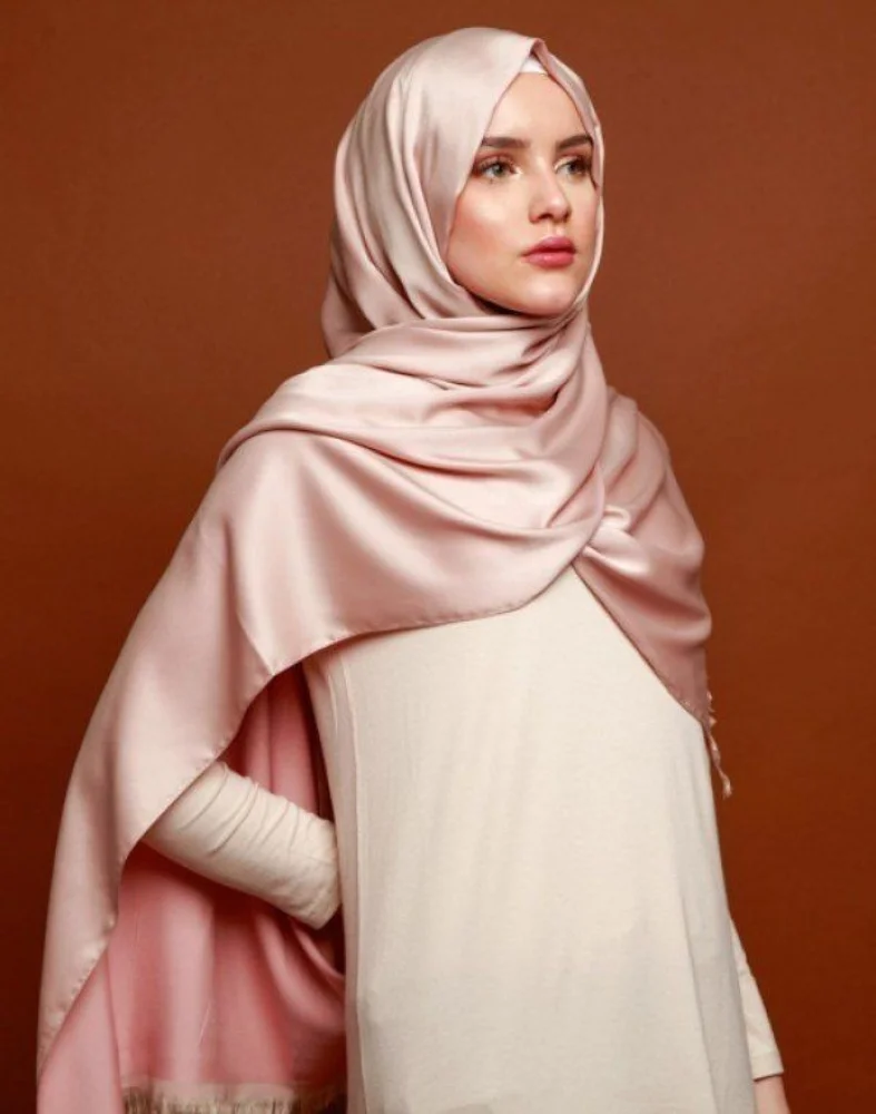 Shining Plain Satin Silk Scarves for Women Muslim Hijabs for Woman Silk Scarf Luxury Brand Premium Female Shawl Hijab Scarf