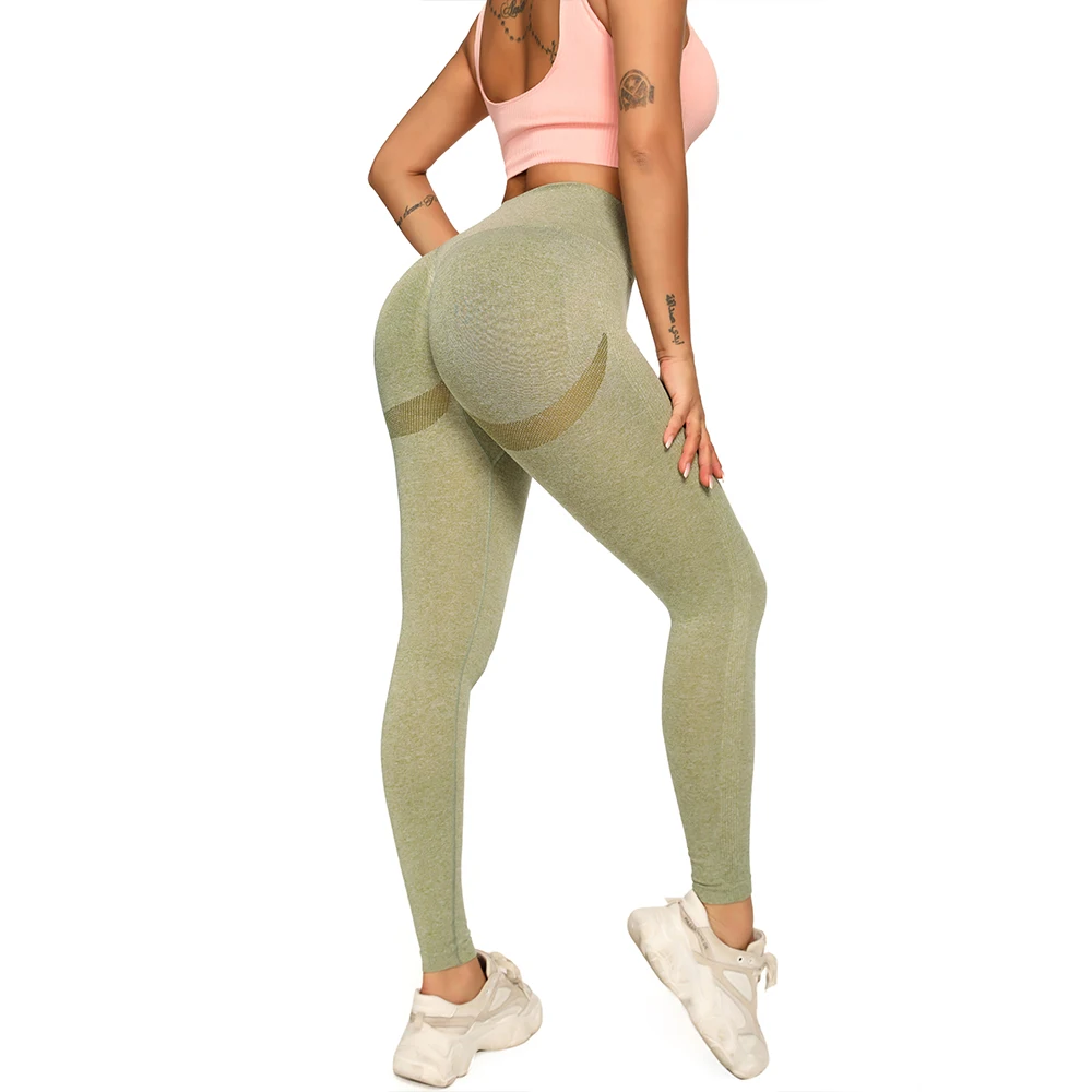 

Women Yoga Pants High Waist Naked Feeling Quick Dry Seamless Sport Leggings Elastic Trousers Fitness Running Breathable Tights