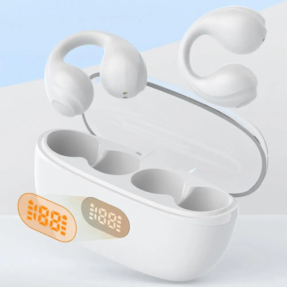 Беспроводные наушники-вкладыши с объемным 3D звуком дисплей мощности костная