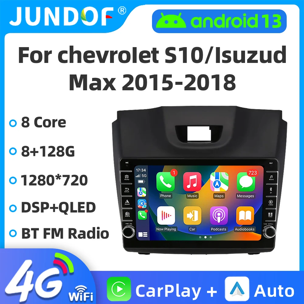 Автомобильный радиоприемник видеоплеер Android 13 для Chevrolet Holden S10 TRAILBLAZER COLORADO ISUZU DMAX GPS