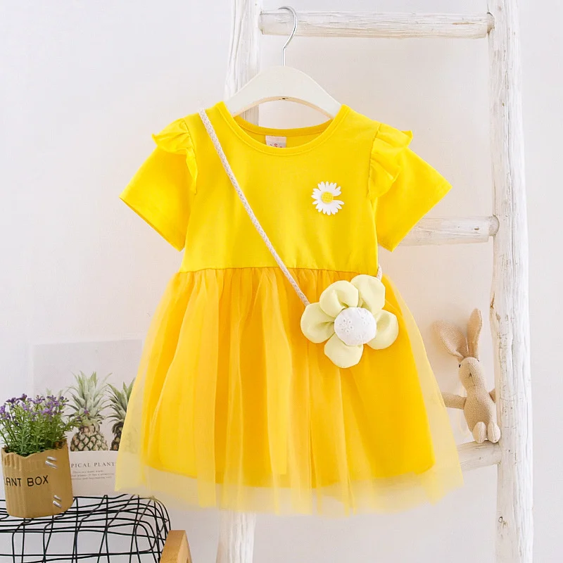 

Kids Dresses Girls Casual New Fashion Costumes Cute Denim Children Clothing Baby Girls Overalls Short Sleeve Summer Toddler