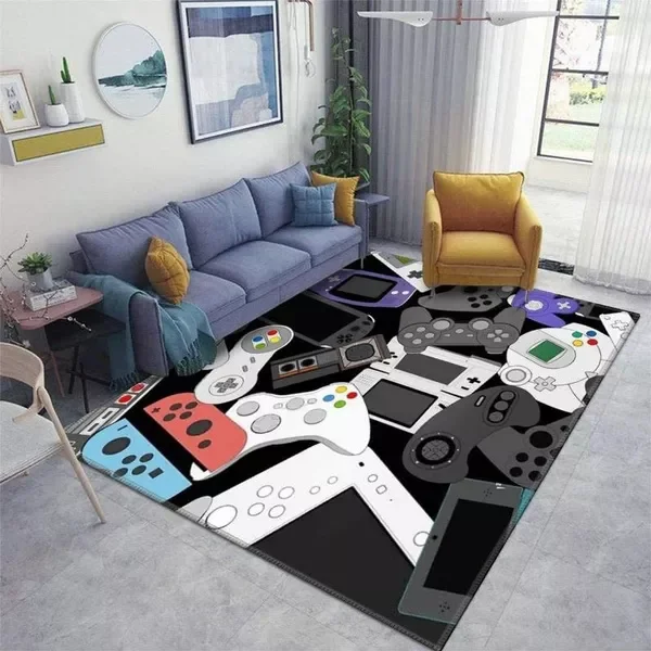 

New Cushion Cover Kids Play Area Rugs Child Game Floor Mat Cartoon Super Pattern 3D Printing Carpets for Living Room
