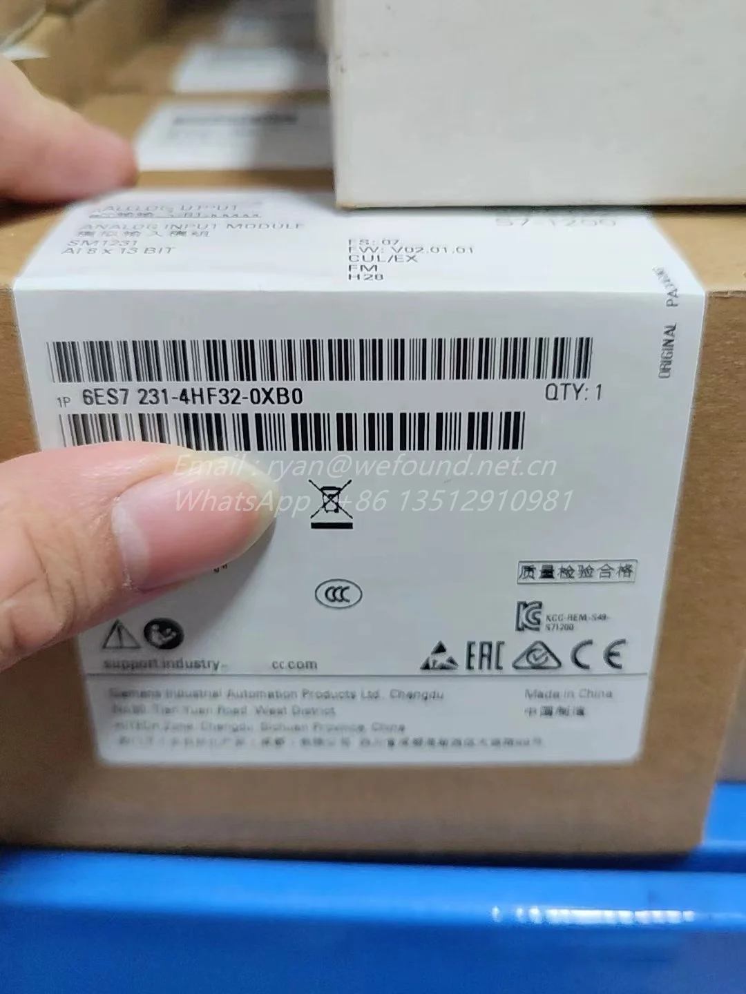 6ES7231-4HF32-0XB0 SIMATIC S7-1200 аналоговый вход