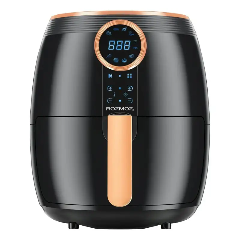 

5.2qt Electric Air Fryer with LED Temp/Timer and Air Fryer Cookbook