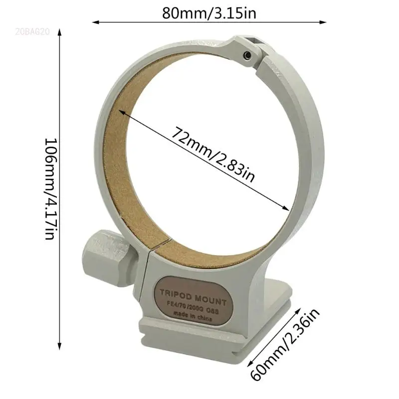 Крепежные кольца штатива для ошейника объектива быстросъемной пластины FE 70–200