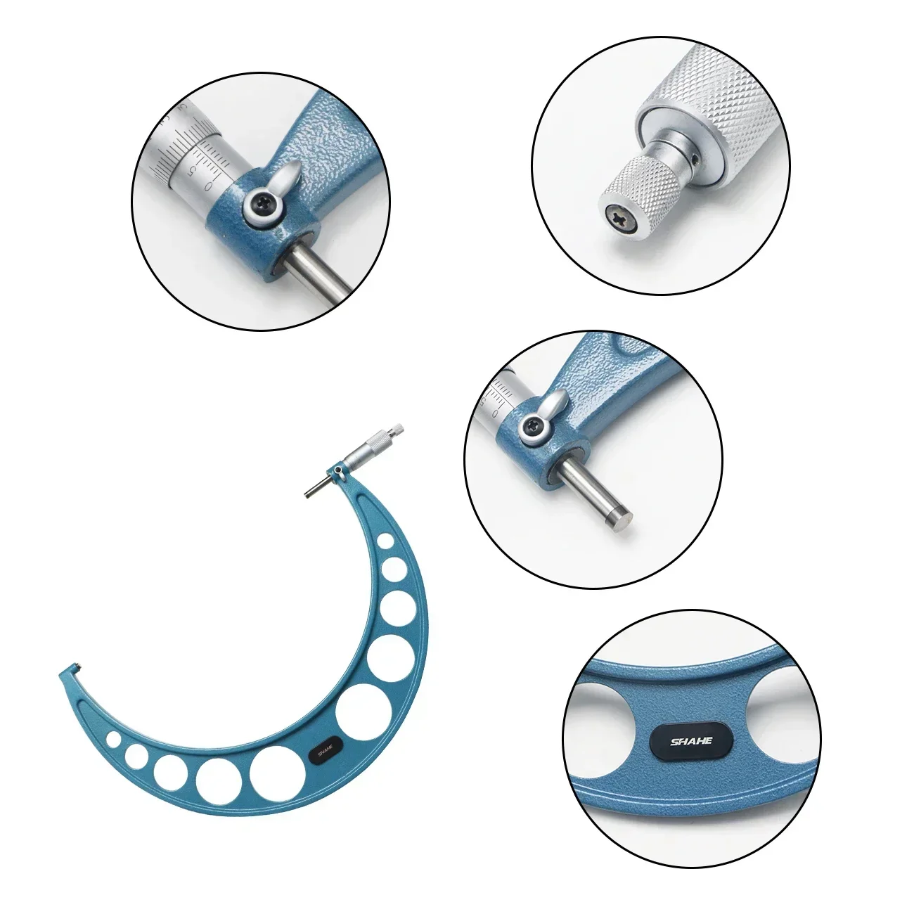 SHAHE 275-300 мм внешний микрометр точная твердосплавная трещотка прецизионный