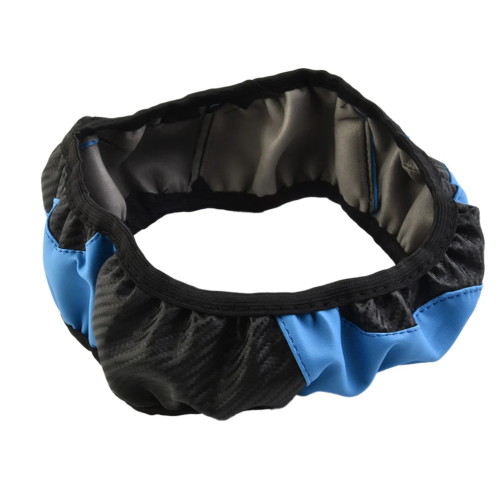

Durable Practical Automotive Steering Wheel Cover Trim 38CM Accessories Carbon fiber leather Protector Elastic