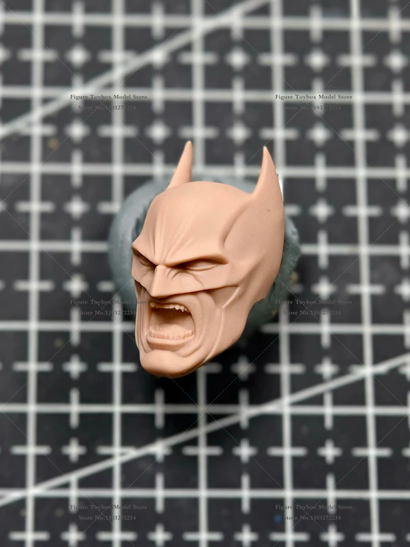 Фото Фигурка-аксессуар Akham Knight Hush Bat Hero, масштаб 1/12, неокрашенная белая модель головы солдата для 6-дюймовых фигурок Mezco и 7-дюймовых фигурок McFarlane №4