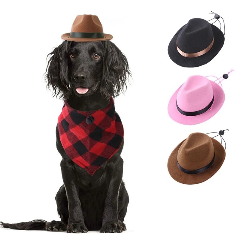 Funny Pet Hat For Dog Cat Western Cowboy Hat Photo Prop Universal Dog Cap