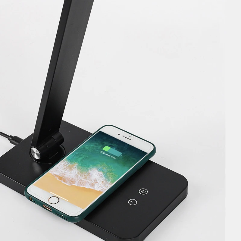 

Led Folding Dormitory Bedroom Night Lamp Phone Wireless Charging Study Desk Nordic Reading light Bright Table Lights for Writing