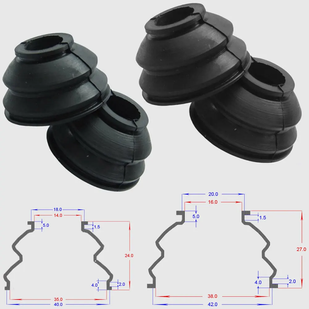 

4 шт. универсальный резиновый шариковый шарнир для автомобиля мотоцикла квадроцикла шариковый шарнир поворот на тягу пылезащитный чехол на...