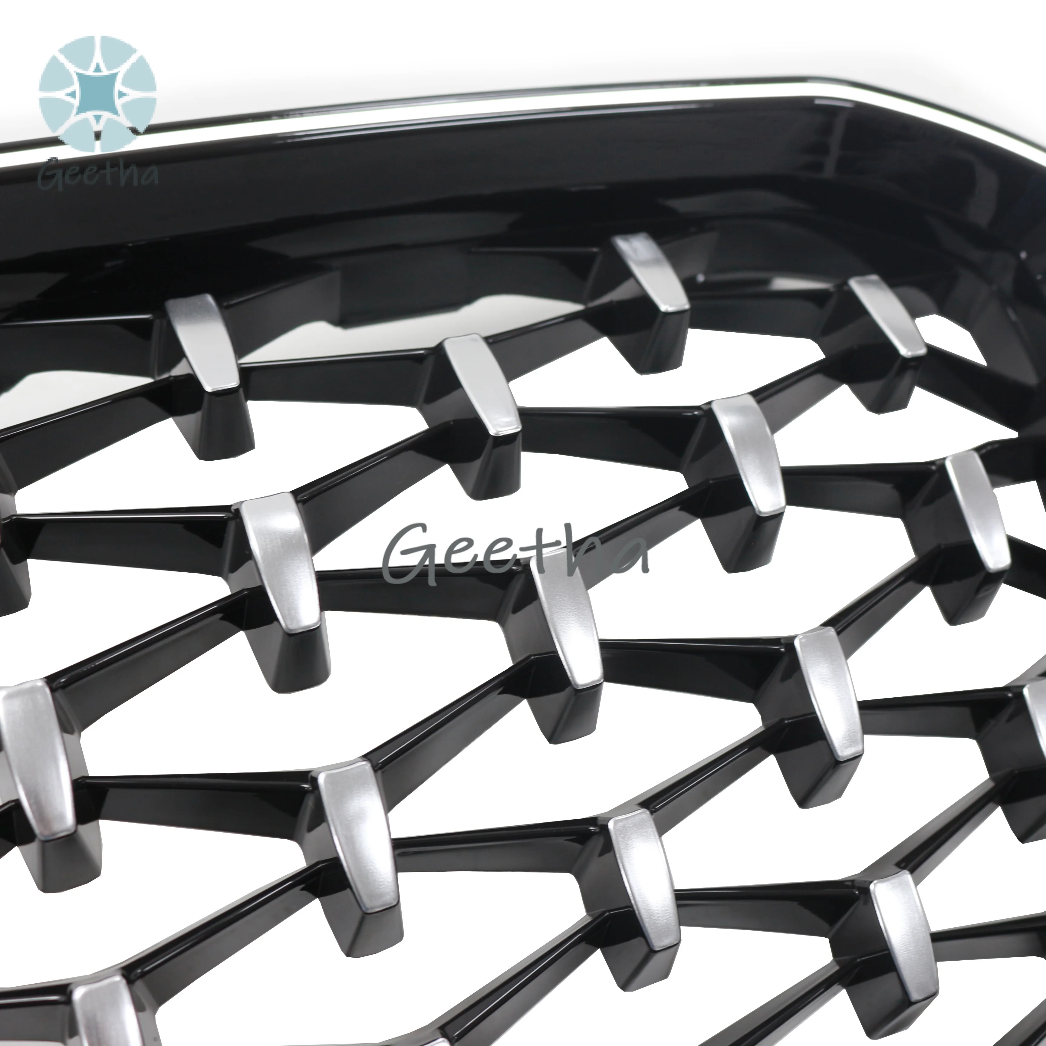 АБС-пластик решетка бампера переднего автомобиля в ромбовидном метеорированном