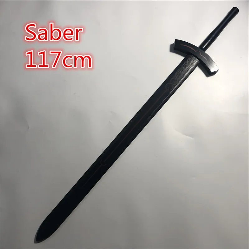 

Fate Stay Night wood Knife Sword Weapon Prop Cosplay Saber Alter Excalibur The Sword In The Stone Caliburn Weapon Toys 117cm