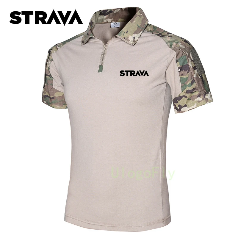 

Hunting Clothes for Men Summer Breathable Quick Dry Military Uniform T Shirt Durable Anti-Sweat Zipper Hunting Base Layers