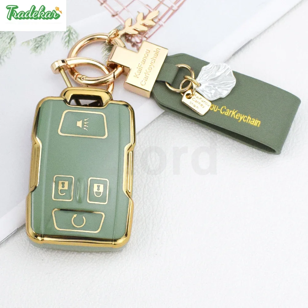 Модный комплект из ТПУ чехол для автомобильного ключа умный дистанционный ключ
