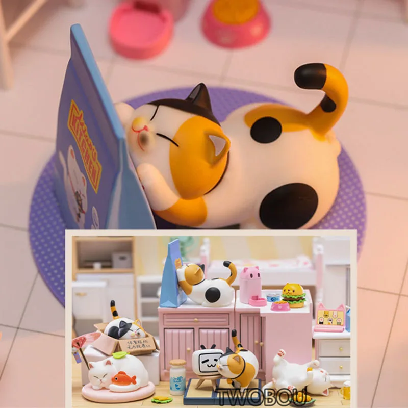 

Blind Box Meow Bell 4 Easy Moment Series Anime Mystery Box Original Action Figure Cartoon Model Gift Toys Collection