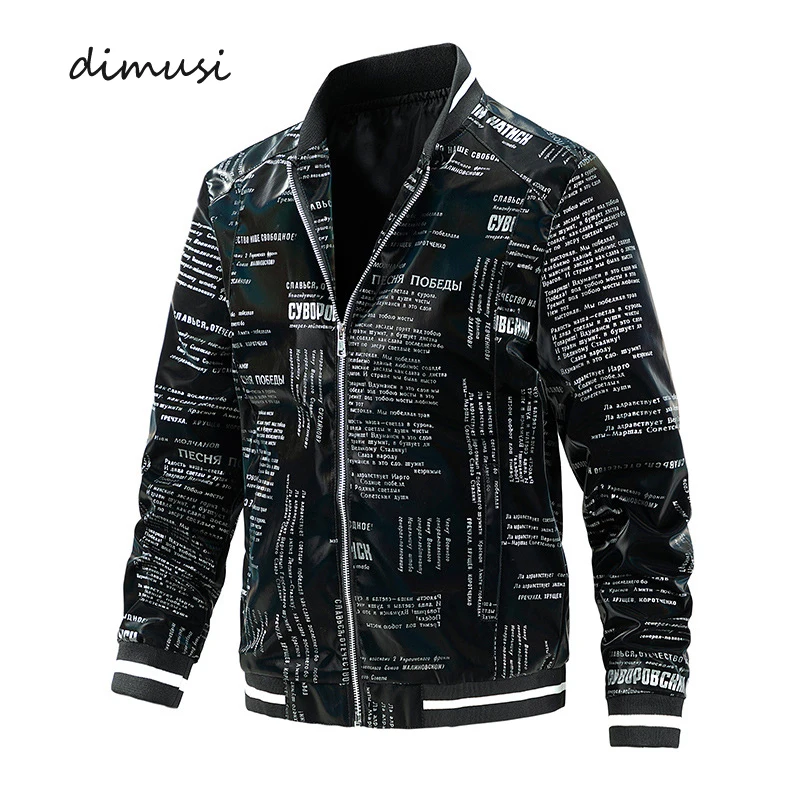 

DIMUSI Autumn Men's Bomber Jackets Male Outwear Windbreaker Baseball Coats Fashion New Slim Fit Hip Hop Jackets Brand Clothing
