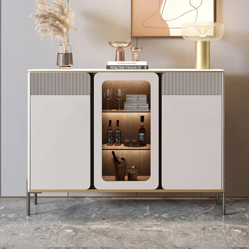 

Xl Rock Plate Sideboard Narrow Modern Minimalist Wall Home Tea Cabinet Light Luxury Wine Cabinet