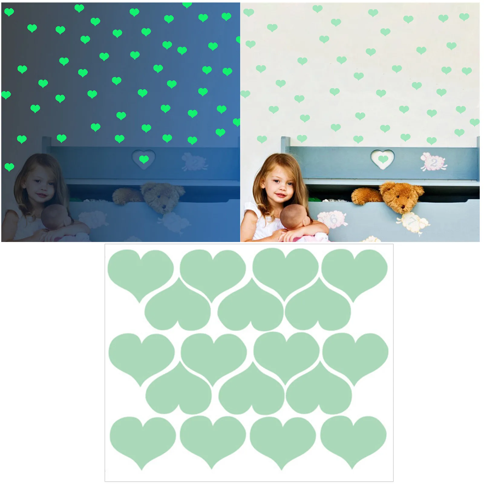 

Светящиеся Настенные Стикеры, наклейки на стену, наклейки для спальни, наклейки на стену, декор для дерева, коврики для комнаты, наклейки на ...