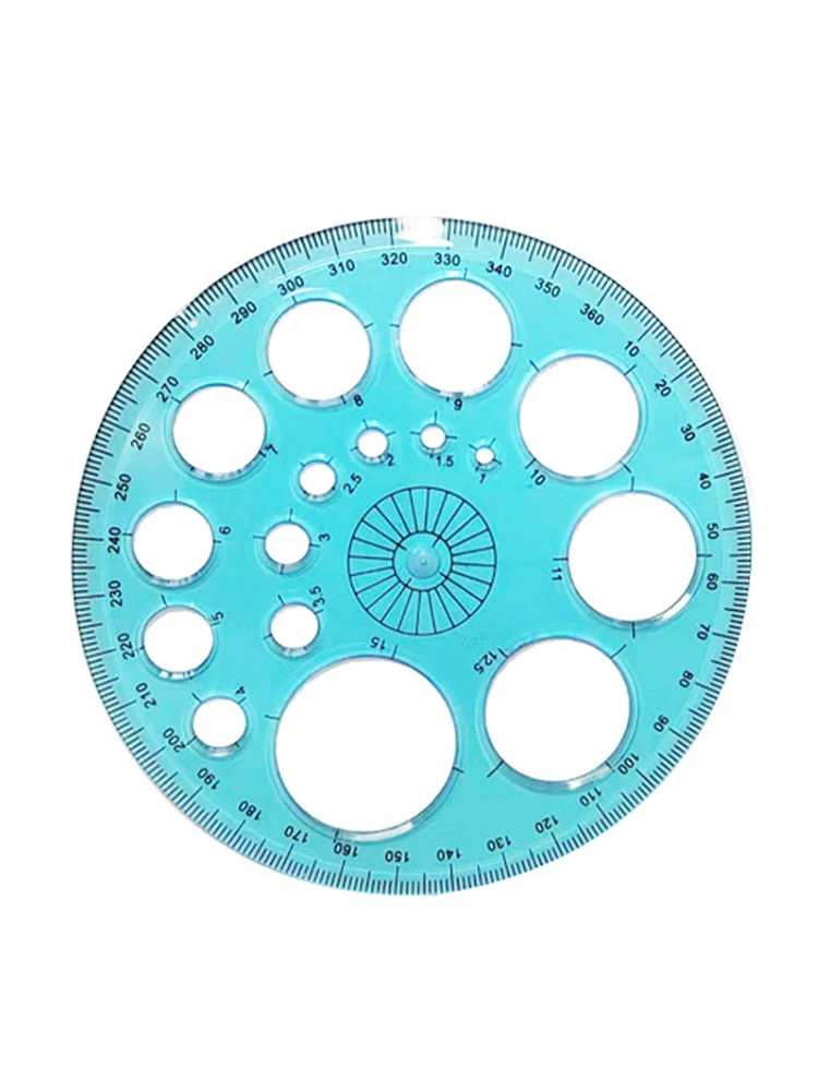 

Многофункциональная математическая линейка для студентов, круглый пластиковый прозрачный инструмент для рисования, принадлежности для ри...
