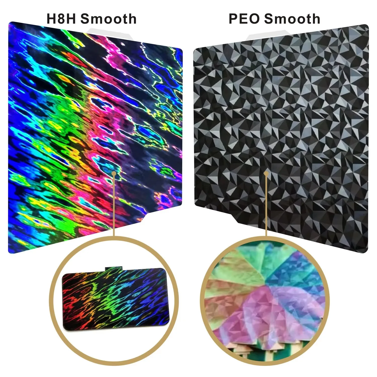 Фото Для Bambulab Build Plate 257x257 мм Пружинный стальной лист PEI PEO H1H H5H Пейный лист A1 X1C P1S сборная пластина 3d-принтер Bamboo Lab №2