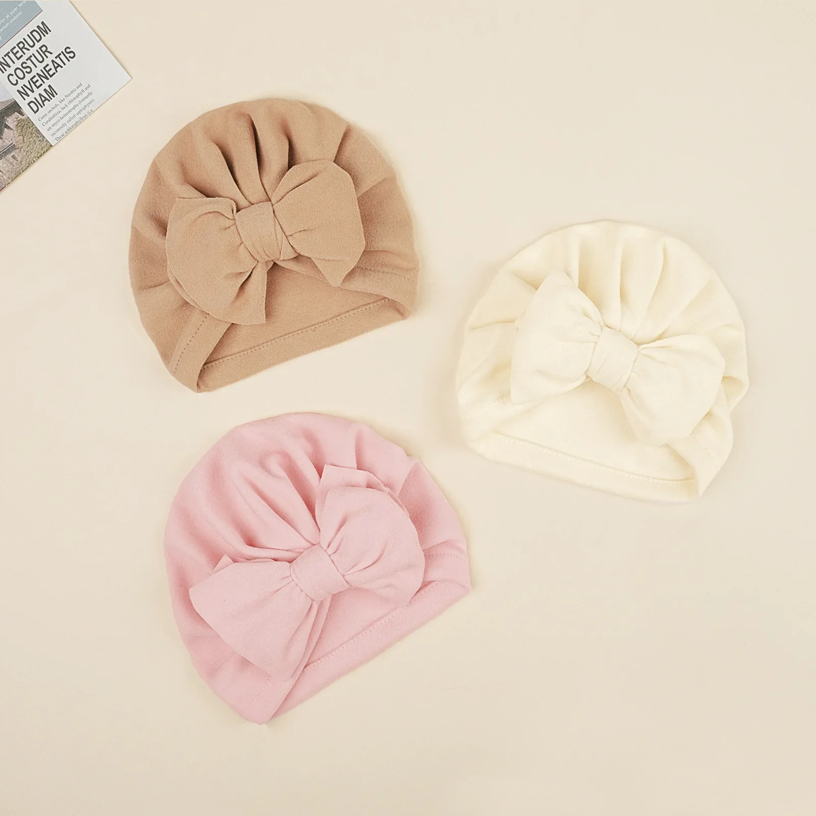 Шапка для новорожденных имитация кашемира маленьких девочек детские