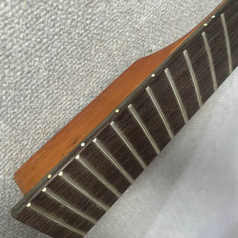 JN178 Классическая 6-струнная бесшумная электрогитара гриф 22 лада красное дерево +