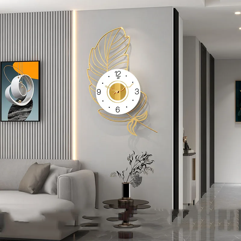 

Creative Wall Clock Living Room Decorations Modern Home Decoration Luxury Digital Clock Wall Reloj Pared Living Room Furniture