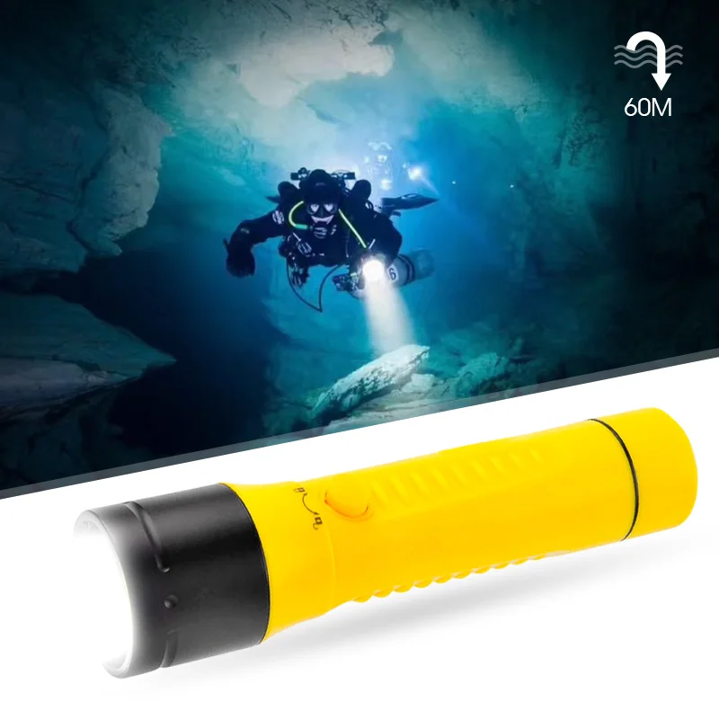 mergulho lanterna luz brilhante led foco longo a prova dwaterproof agua noite submersivel
