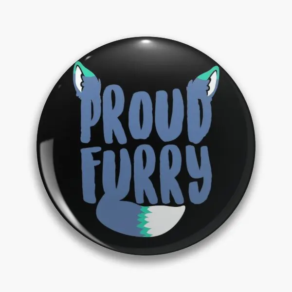 Гордый пушистый настраиваемый мягкий булавка для пуговиц подарок Женская модная