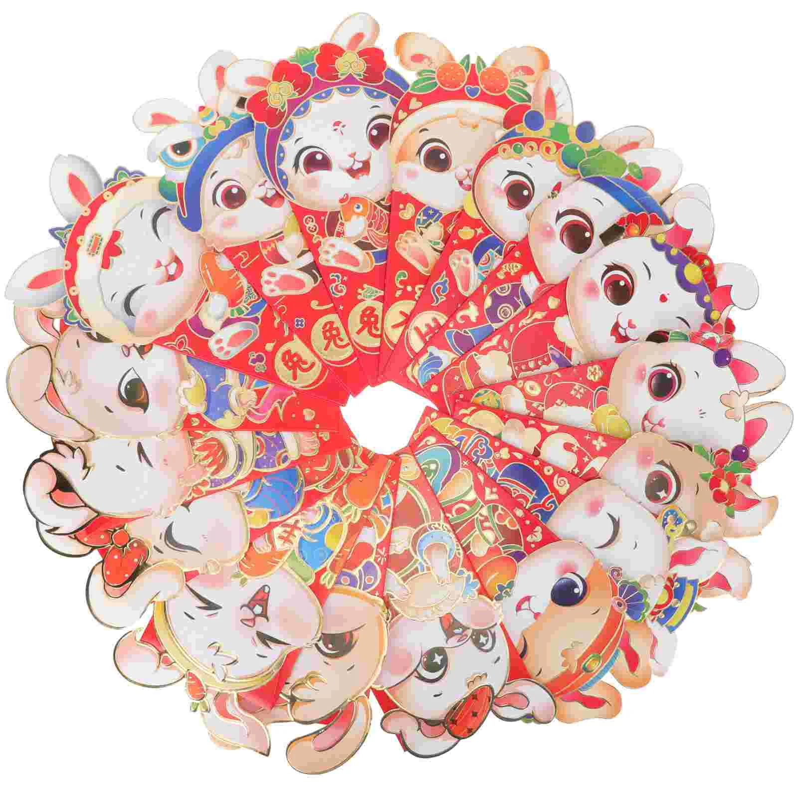 

Red Envelope Year New Chinese Packet Envelopes Money Rabbit Festival Spring Packets Luckythe Pocketzodiac Bunny Pockets