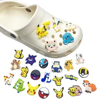 wholesale pokemon sneakers shoe buckle diy croc charms accessories slippers garden shoes novelty cute decoration kids gifts