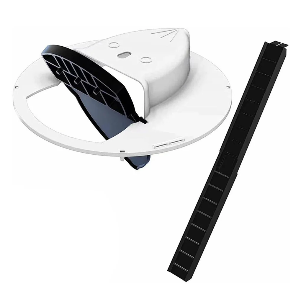 

Creative Flip N Slide Bucket Lid Mouse Trap Humane Or Lethal Trap Door Style Reusable Smart Trap Door Automatic Mousetrap
