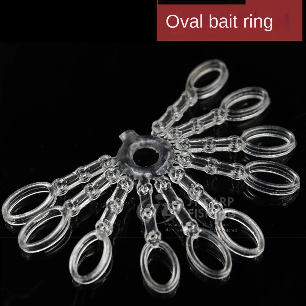 

Elastic PE Pellet Bait Bands Hot Stretcher Transparent Oval bait loop Fishing tackle White Baitbands Carp Fishing