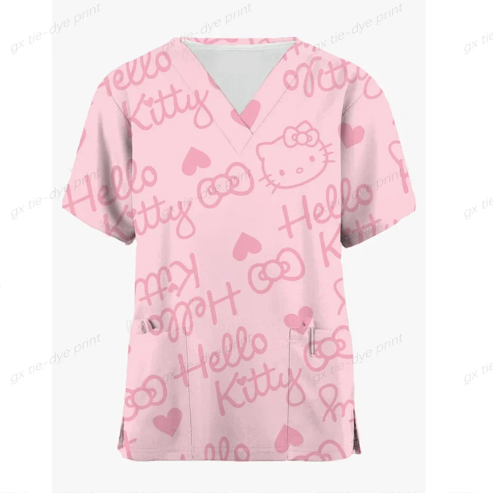 2024 женская рабочая форма Hello Kitty стоматологический помощник униформа для