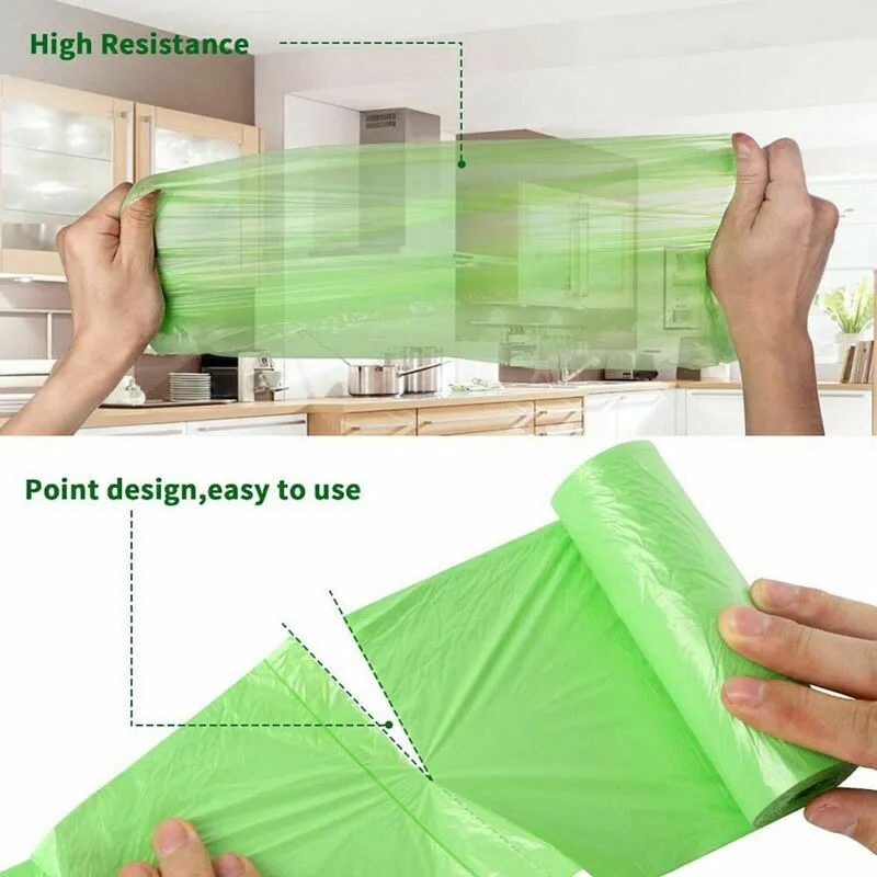 

30Pcs Household Disposable Trash Biodegradable Garbage Bags Ecological Products For Trash Can Home And Kitchen Wastebasket