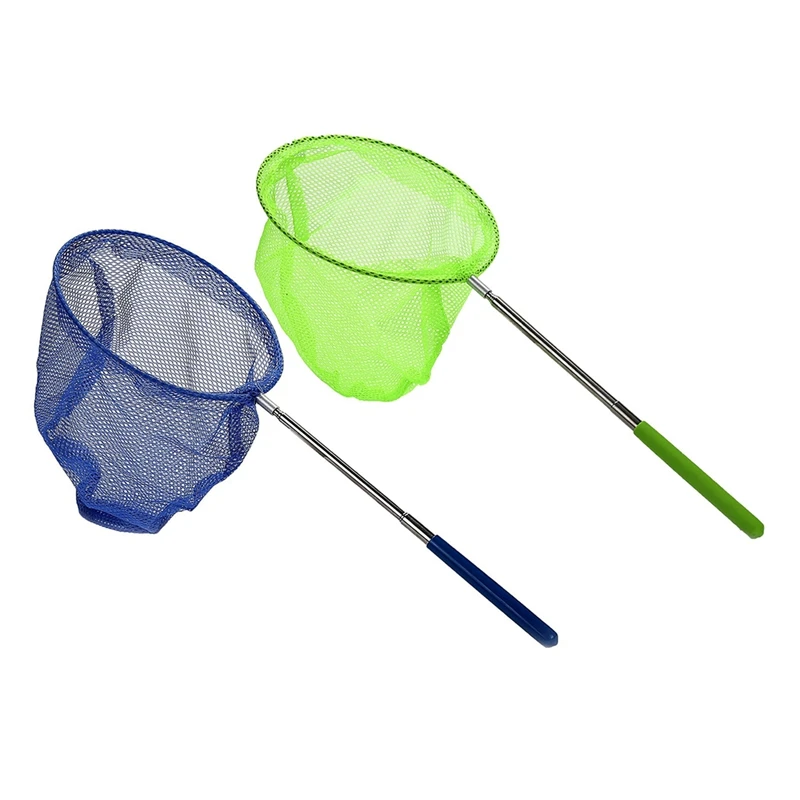 

2 шт., телескопическая рыболовная сеть из нержавеющей стали