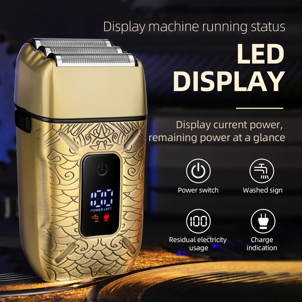 Профессиональная бритва KIKIDO Водонепроницаемая перезаряжаемый триммер для