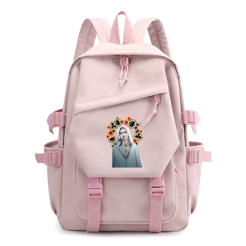 

Hot Sale Alice In Borderland Backpacks Women High-capacity Canvas Bag Girls Notebook Bag Boys Harajuku Game&poker Print Backpack