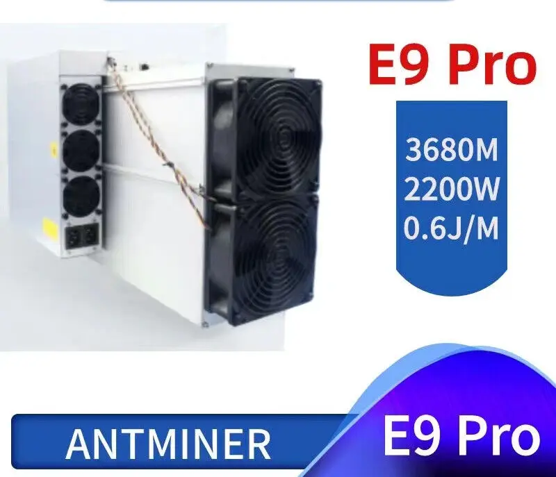 купи 2 получи 1 бесплатноBitmain Antminer E9 Pro 3680Mh/s 2200W ETC Asic Miner 0 6J/M Встроенный блок питания