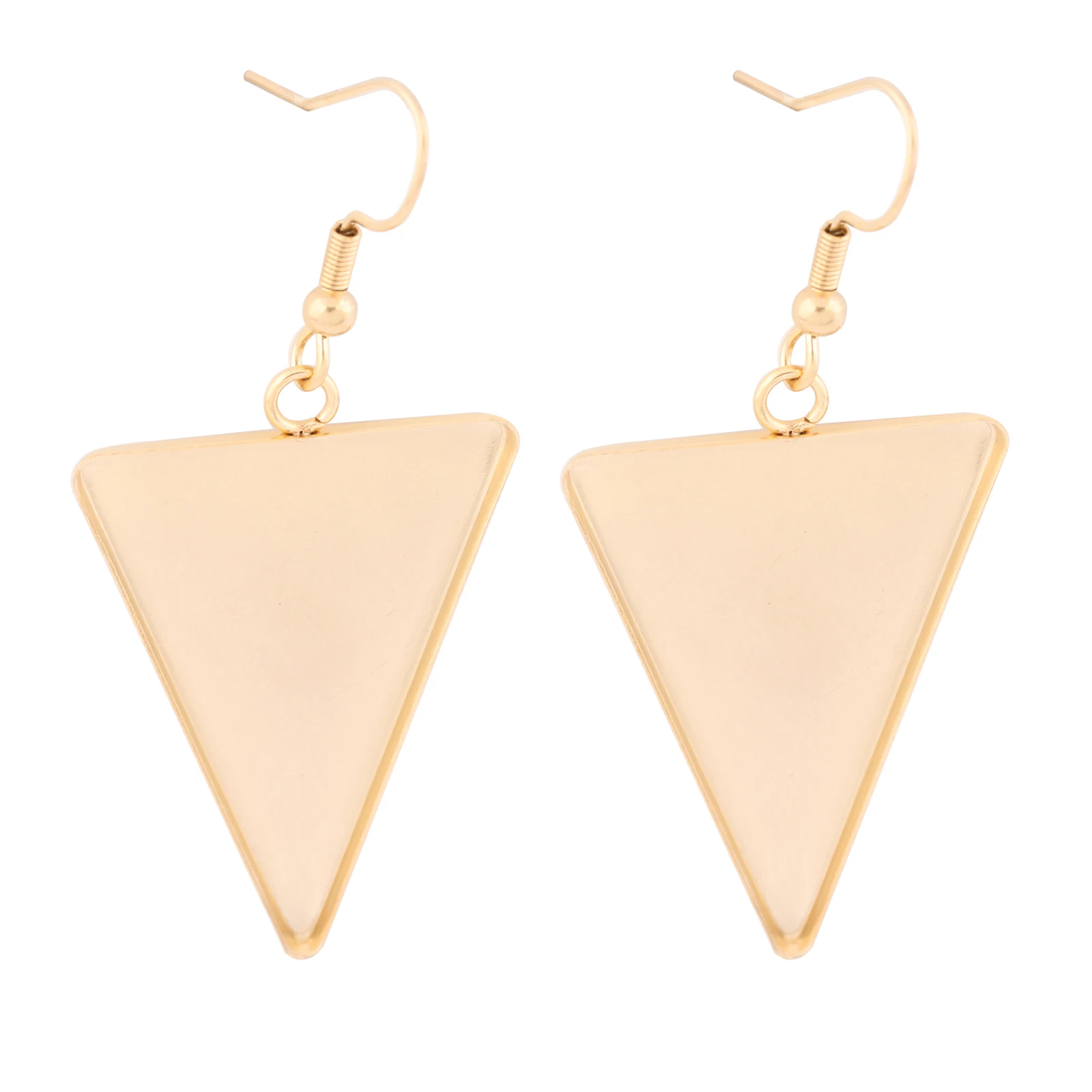 

10pcs Stainless Steel Gold Plated Earring Base Blanks 23x33mm Cabochon Setting Trays diy ear hooks findings for jewelry making