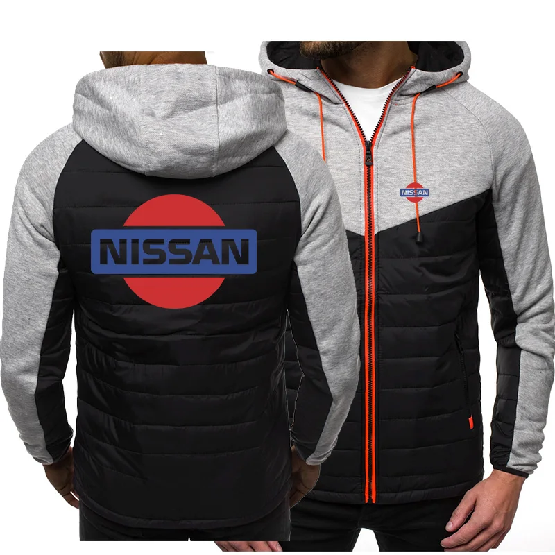 

Spring and autumn Hoodie men's NISSAN logo car animation fun printing high quality cotton men Jacket Hoodie hip hop casual